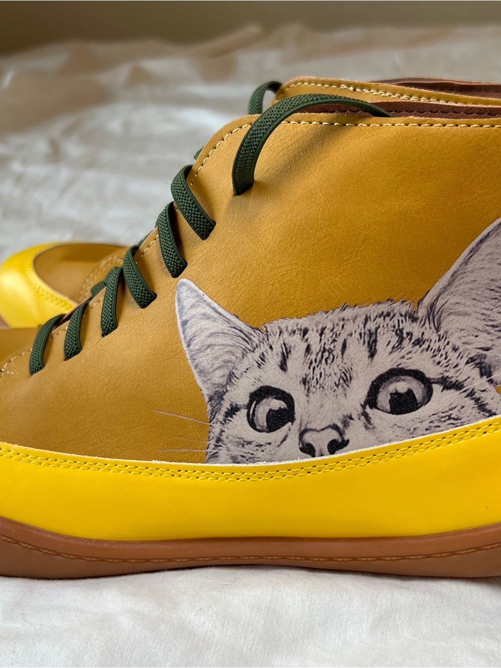 Funky faux leather cat boots, women’s size 9 - Picture 2 of 8